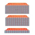 Mason Row Complete 84-Piece Upper & Lowercase Alphabet & Numbers Stamp Set