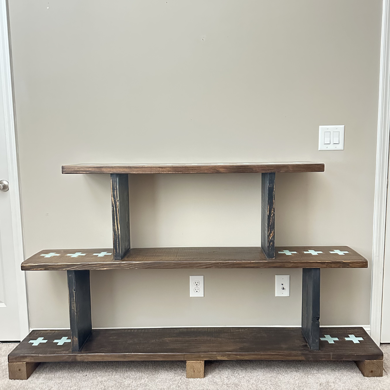 Rustic Artisan Handcrafted Bookcase