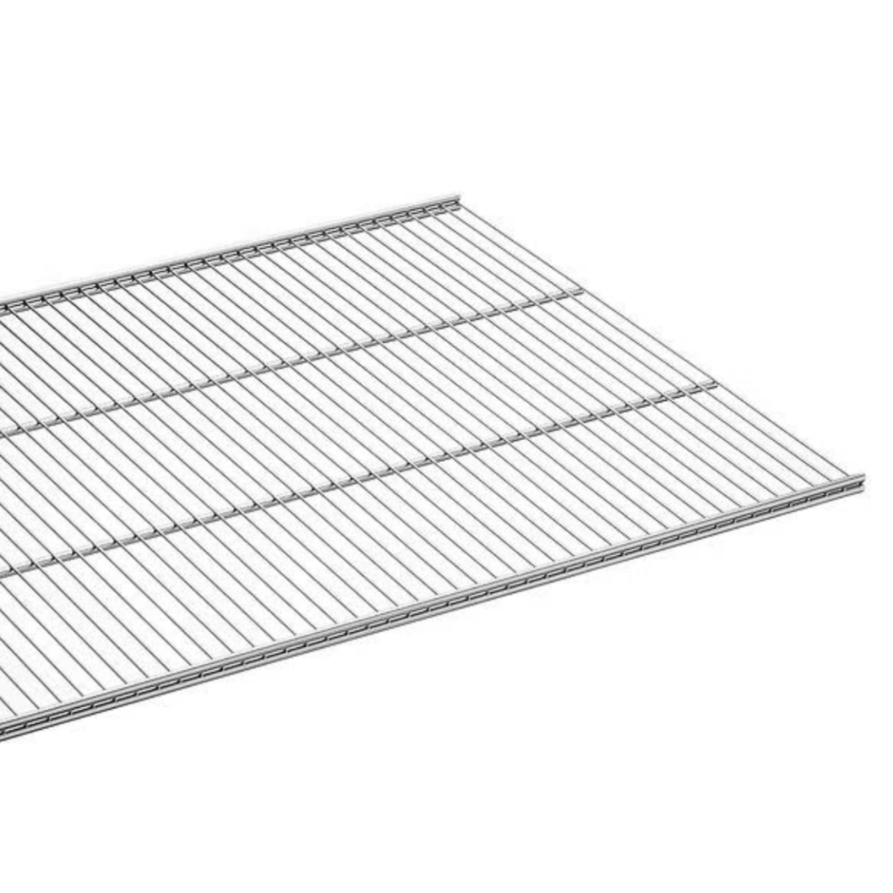 Container Store Elfa Ventilated Wire Shelves, Platinum