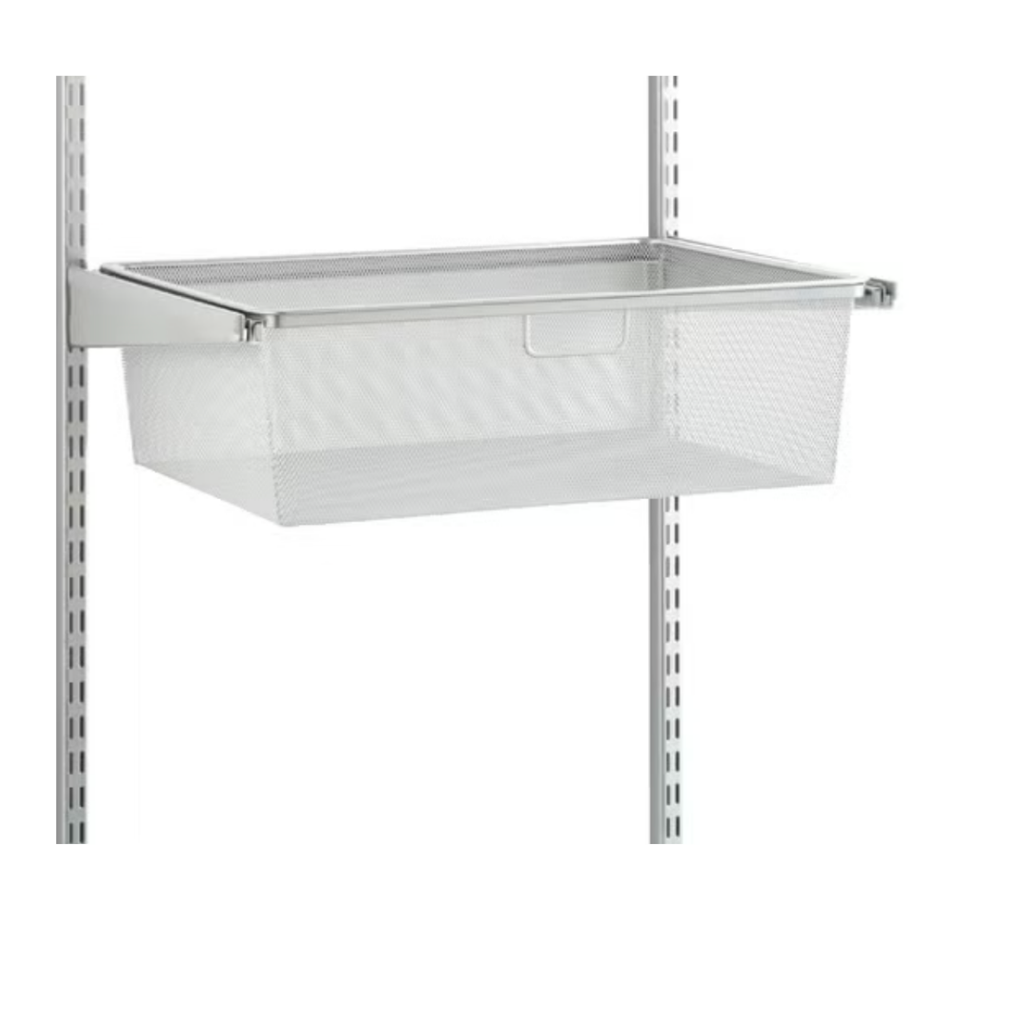 Container Store Elfa 24" 2-Runner Mesh Hanging Drawer WITH Drawer Frame