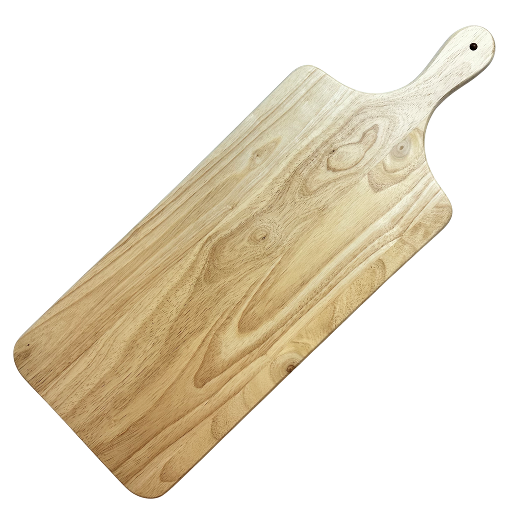 Crate & Barrel Tondo Natural Wood Paddle Serving Board