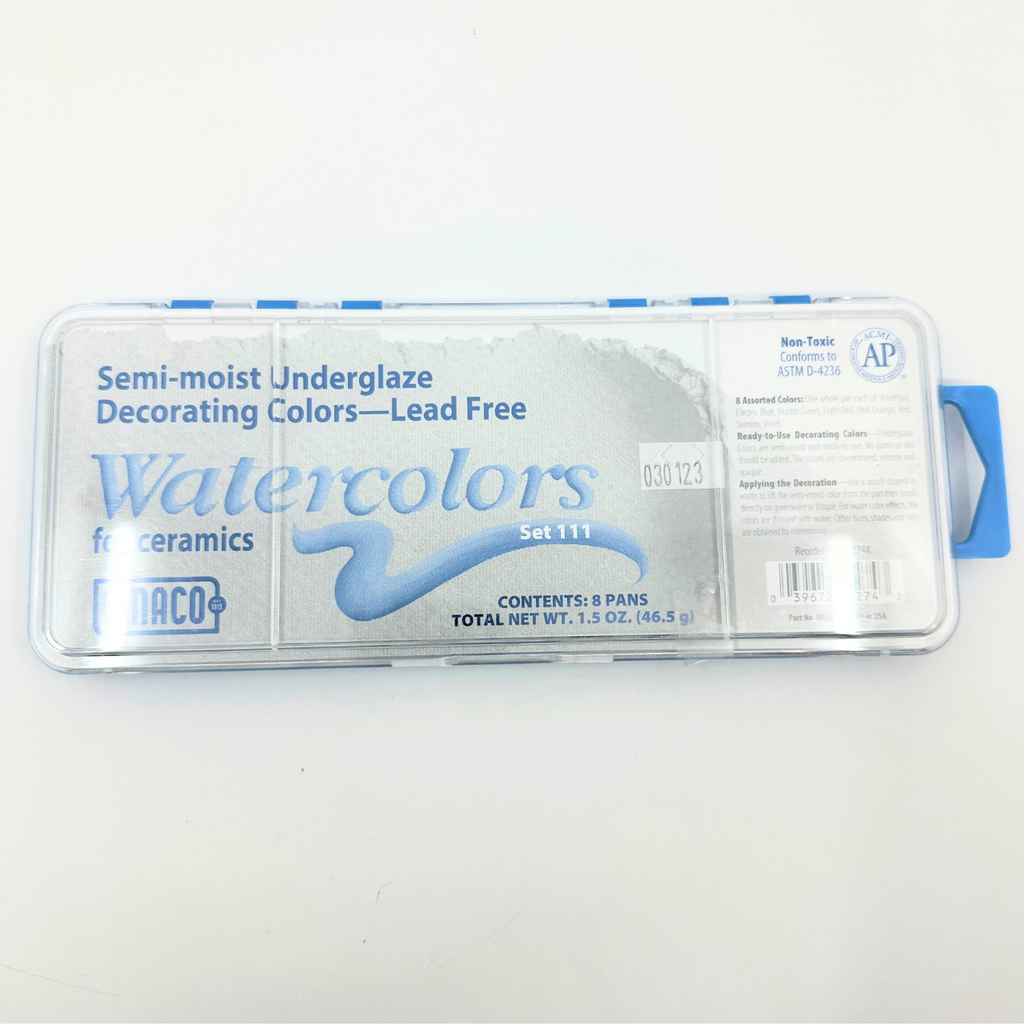 AMACO Semi-Moist Underglazes 8-Count Set No 111