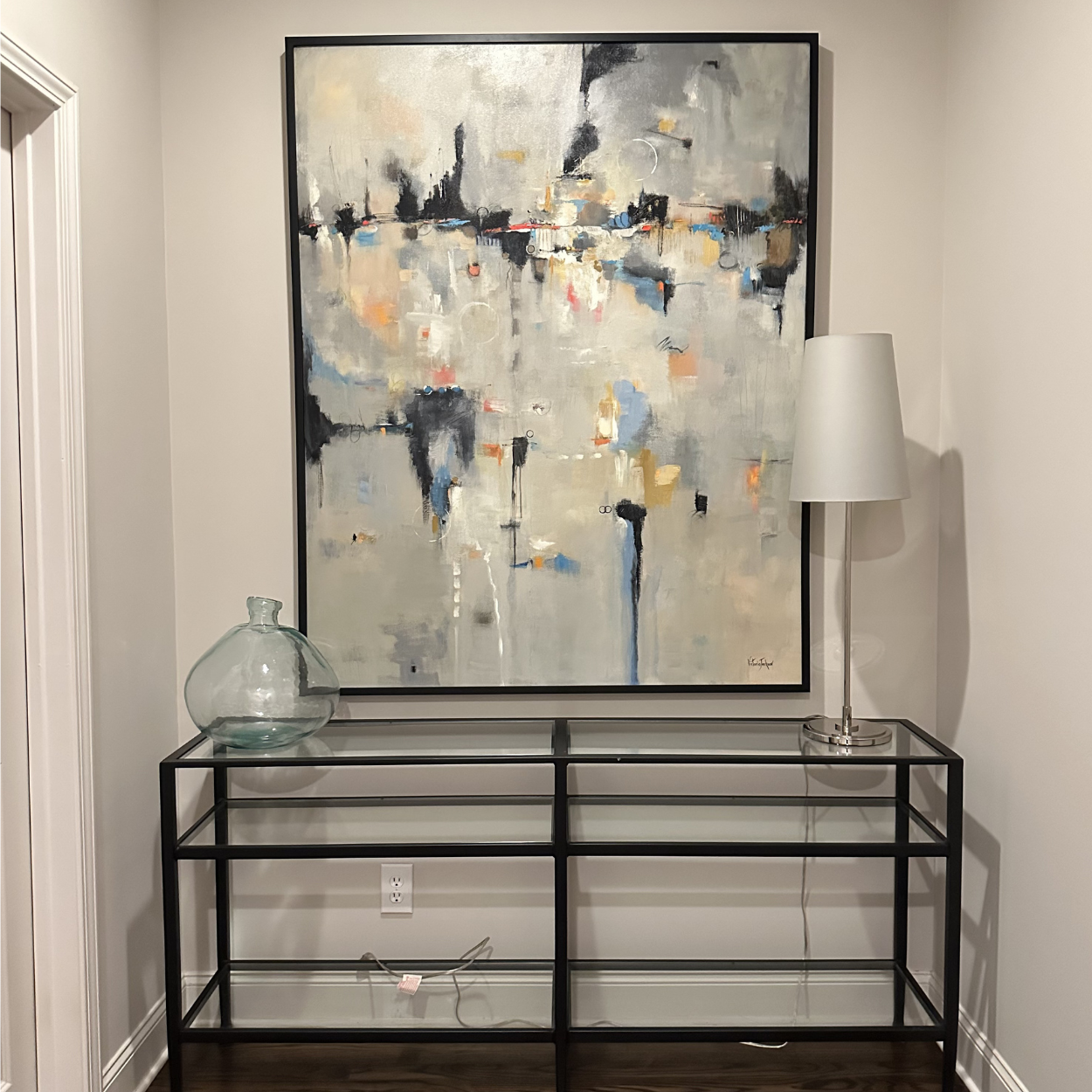 Framed Large Scale Original Painting "Alliance" by Victoria Jackson