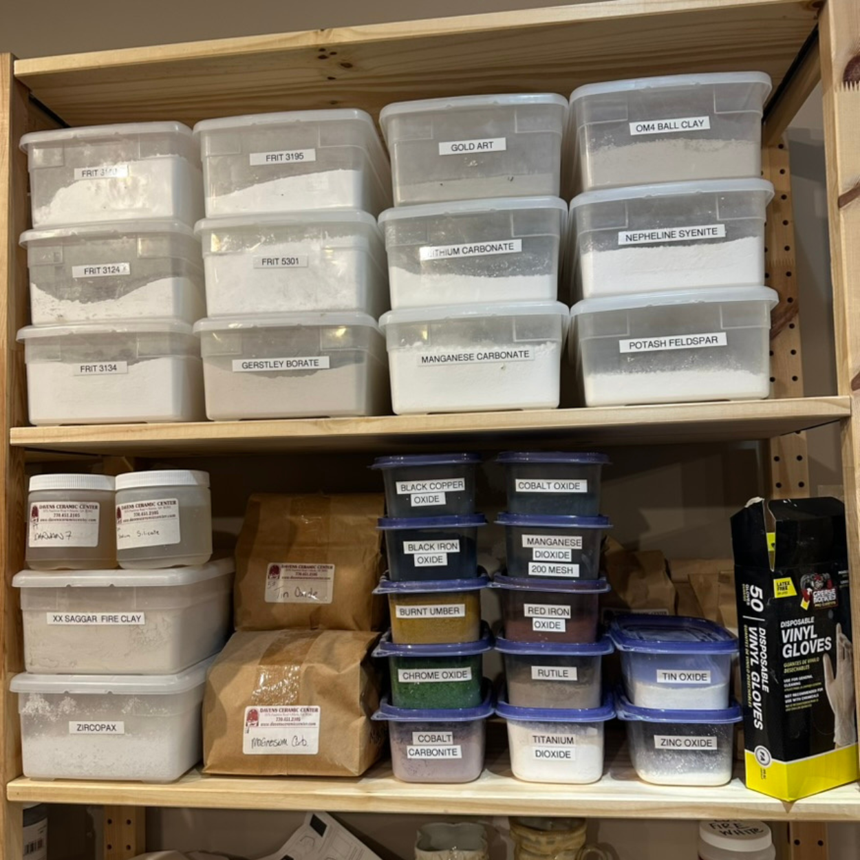 Chemicals/Raw Materials for Making Glazes
