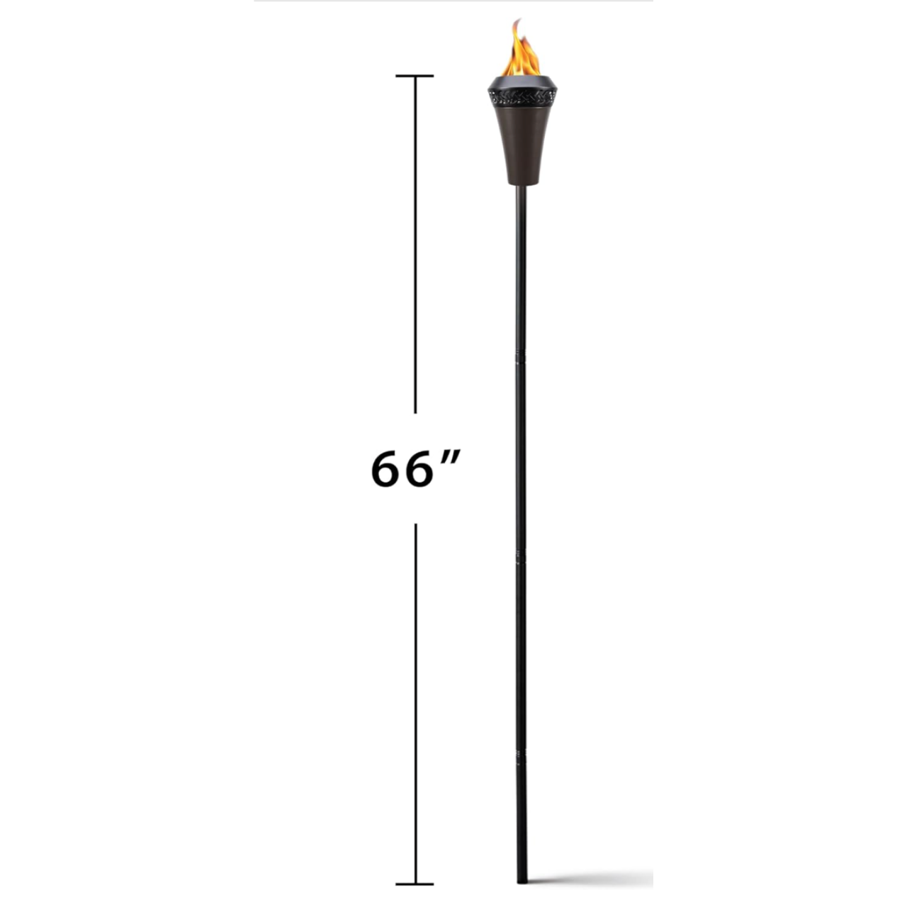 TIKI Island King 65" Metal Outdoor Torch