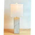 West Elm Square Column Marble Table Lamp
