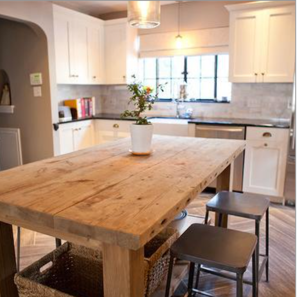 Restoration Hardware Salvaged Wood Kitchen Island