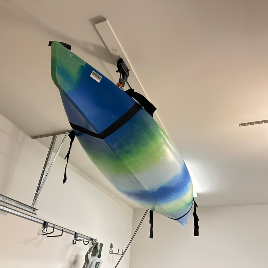 RAD Sportz Kayak Storage Hoist - Overhead Pulley System with 125lb Capacity for Canoes, Bikes, Ladders, and More - for up to 12-Foot Ceilings