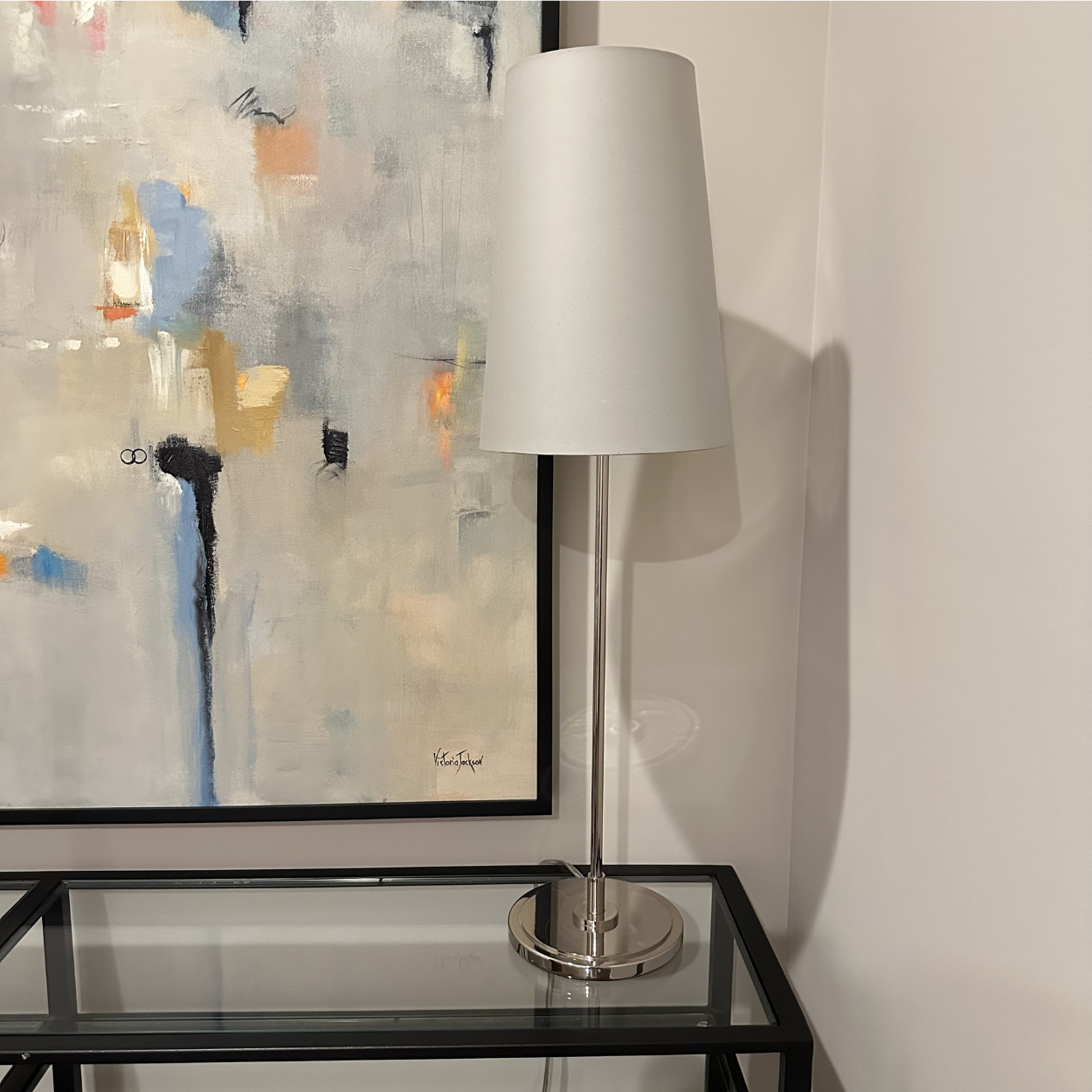 Room & Board Mid Century Polished Chrome Table Lamp