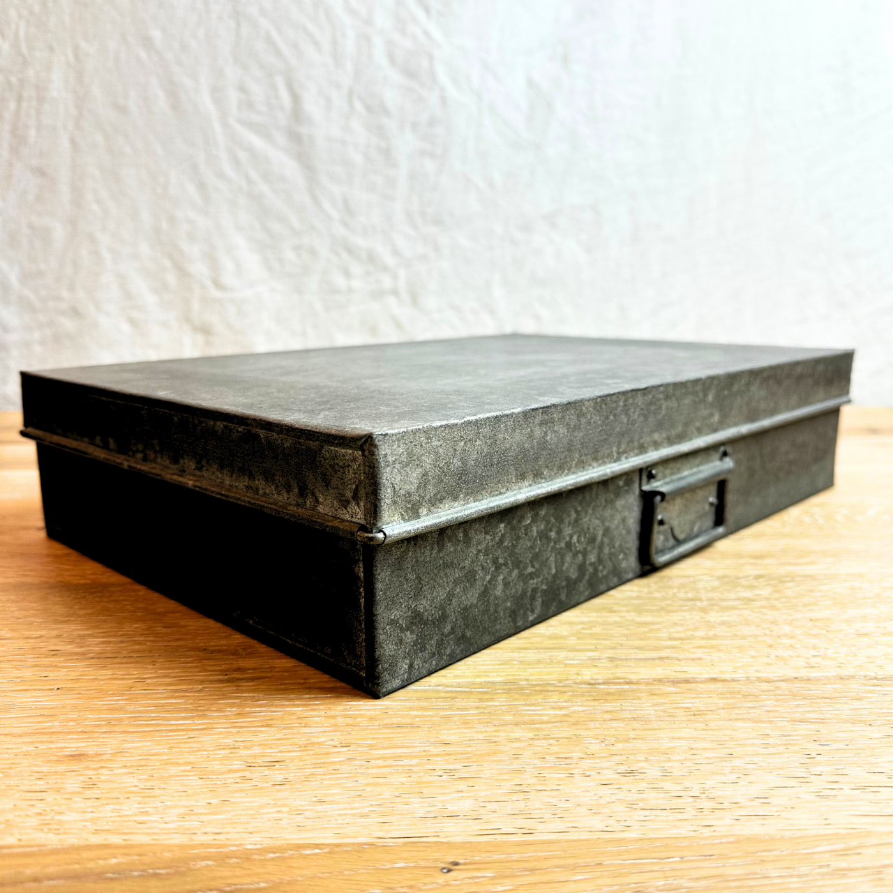 Restoration Hardware Industrial Metal Office Storage Document Box - Large
