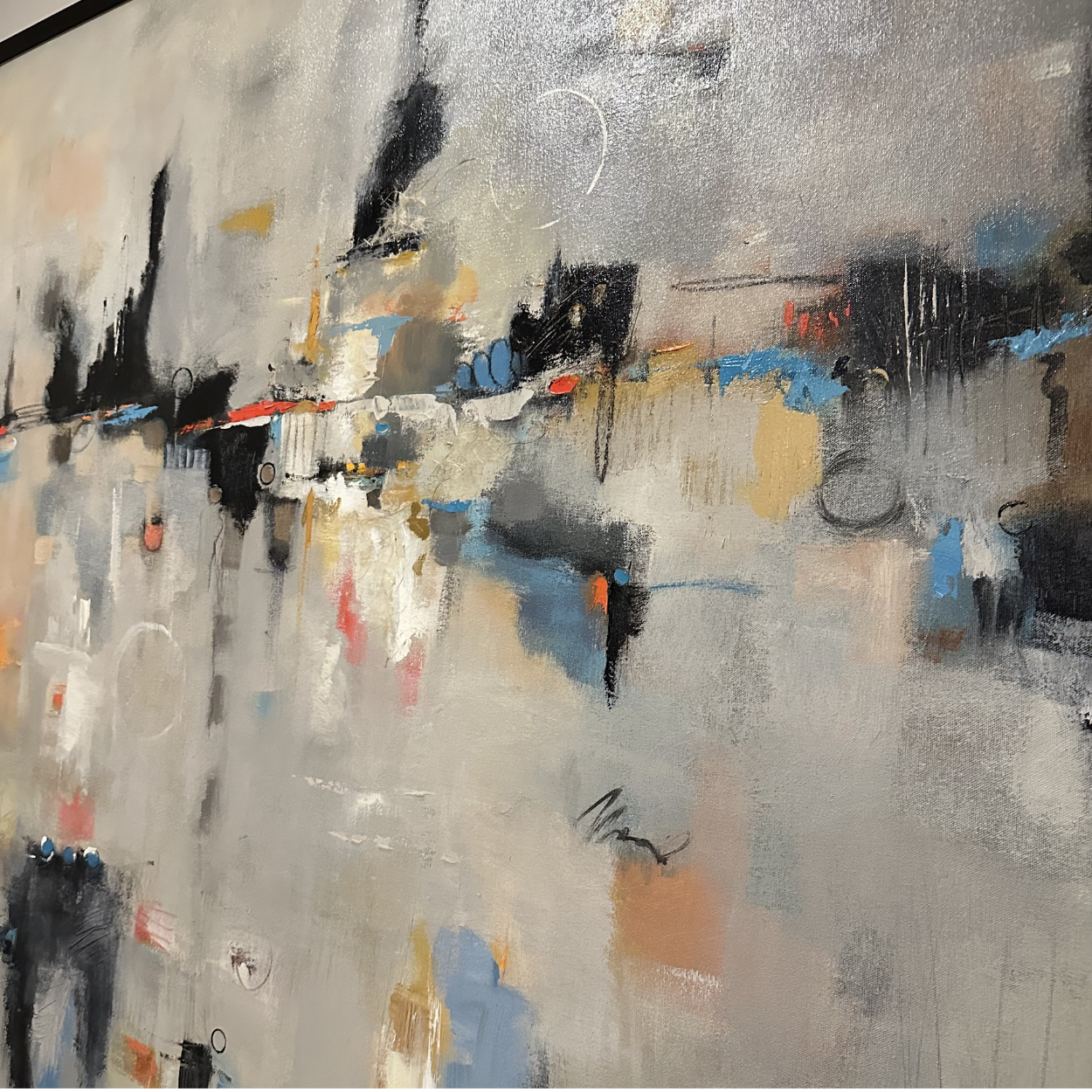 Framed Large Scale Original Painting "Alliance" by Victoria Jackson