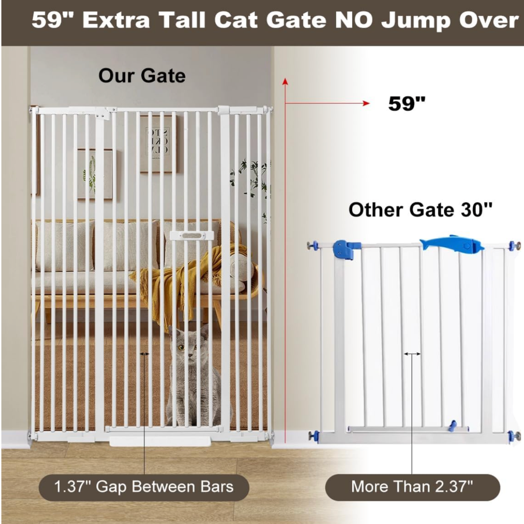 59" Extra Tall Cat Gate