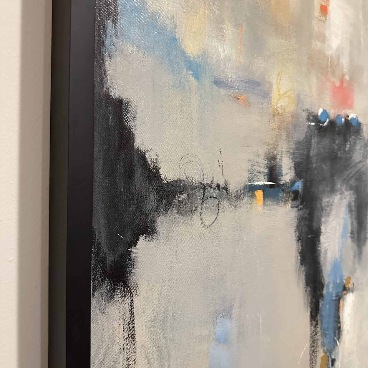 Framed Large Scale Original Painting "Alliance" by Victoria Jackson