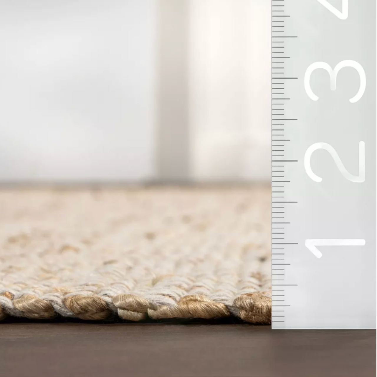 Nuloom 8' x 10' Elfriede Jute & Cotton Hand Woven Indoor Area Rug