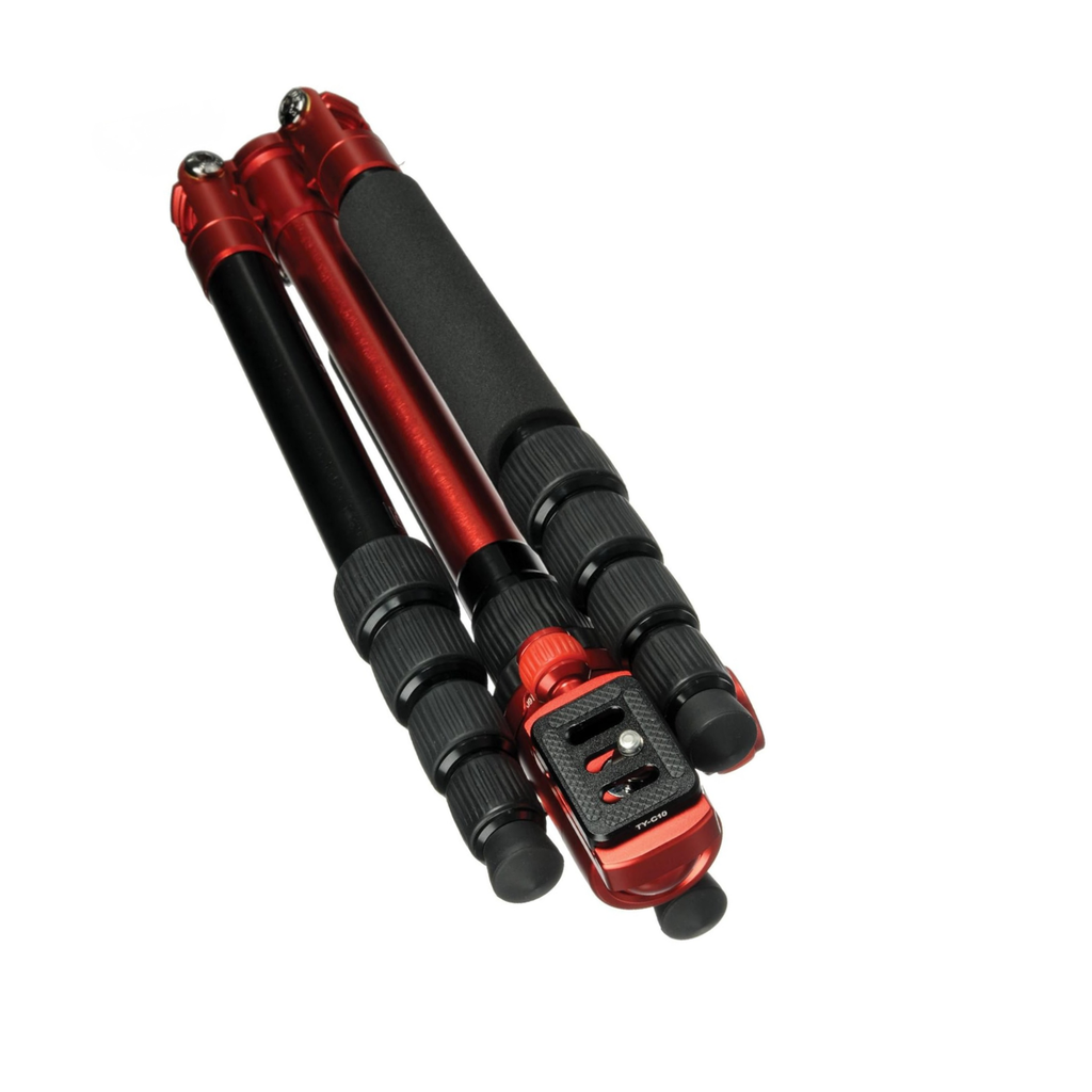 Sirui T-005X 54.5 Aluminum Alloy Tripod with C-10X Ball Head & Case (Red)