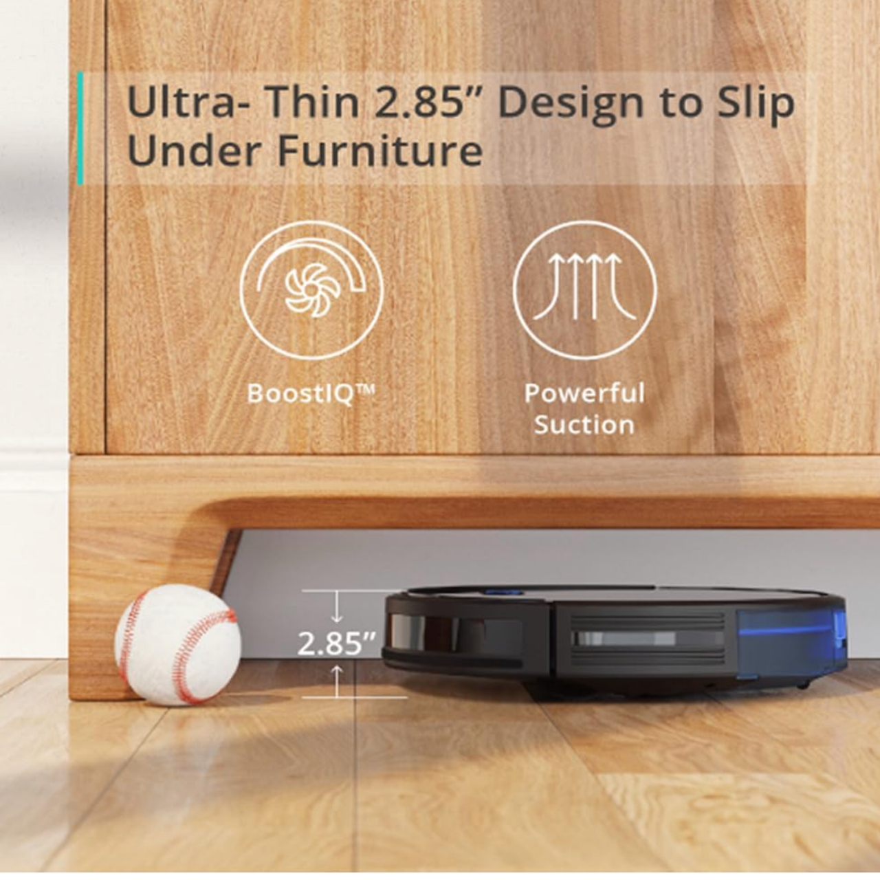 eufy BoostIQ RoboVac 11S (Slim), Robot Vacuum Cleaner