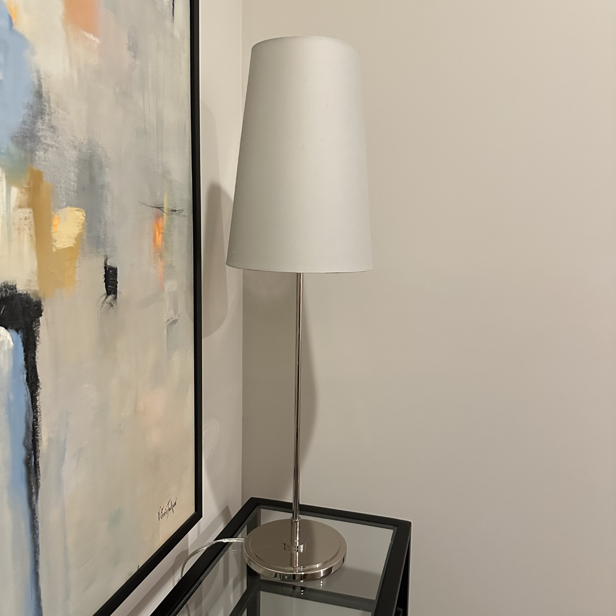 Room & Board Mid Century Polished Chrome Table Lamp