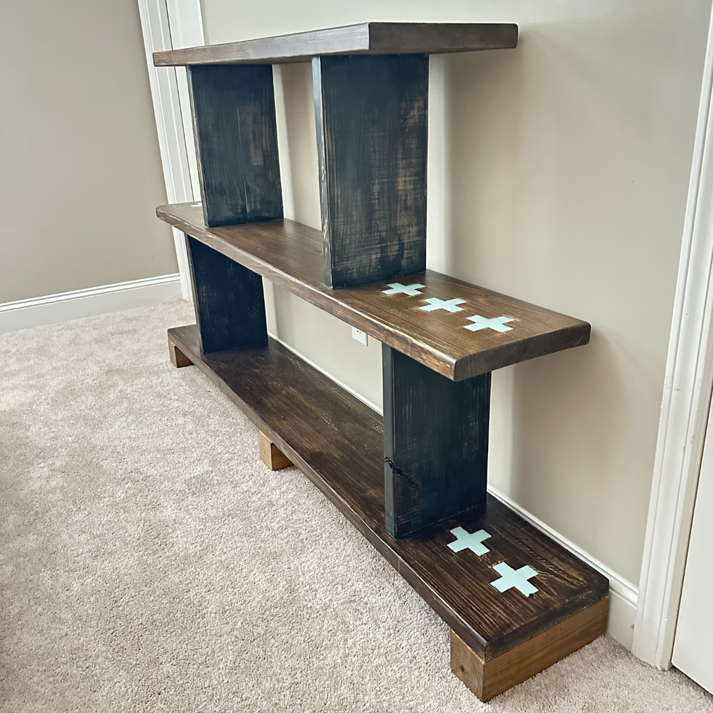 Rustic Artisan Handcrafted Bookcase
