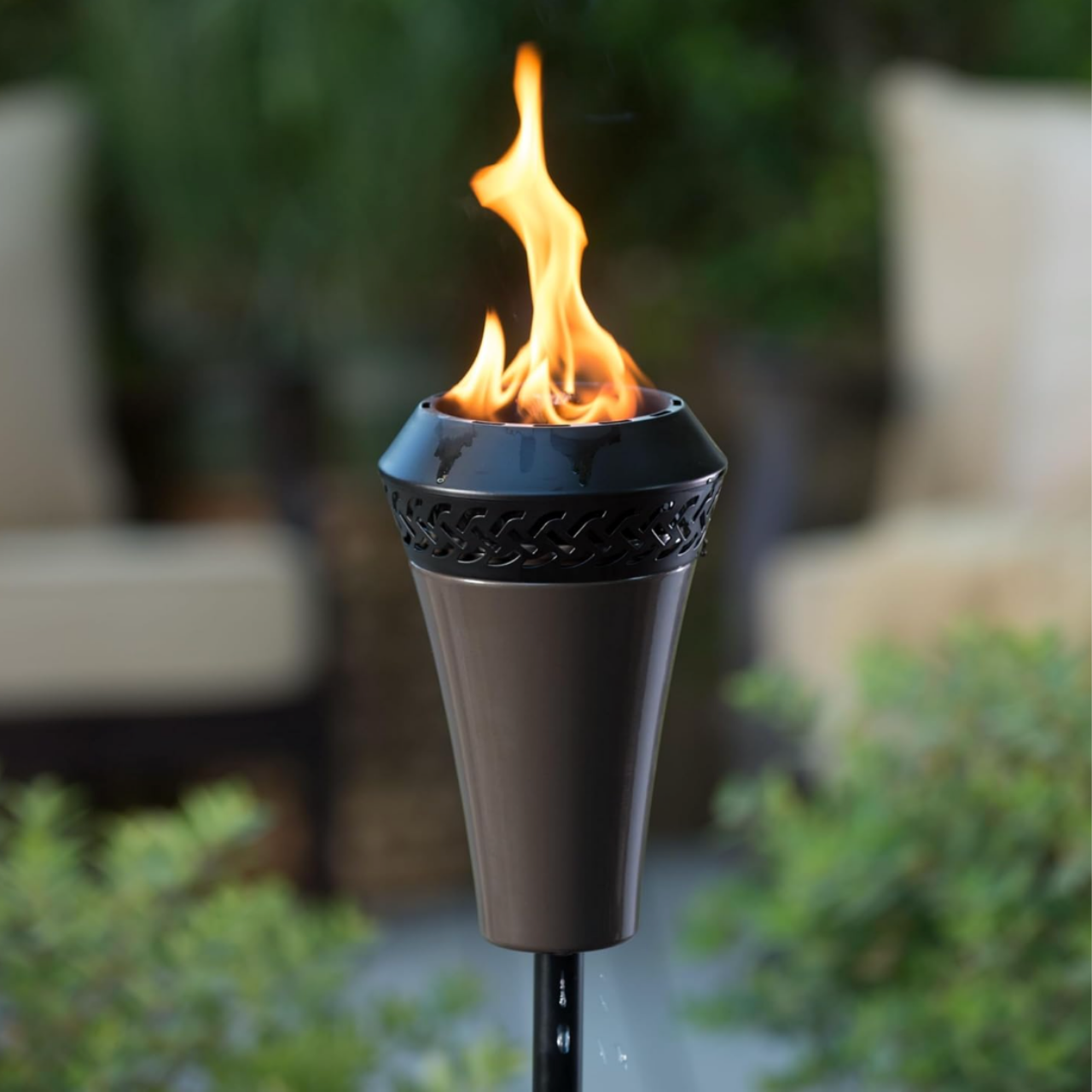 TIKI Island King 65" Metal Outdoor Torch