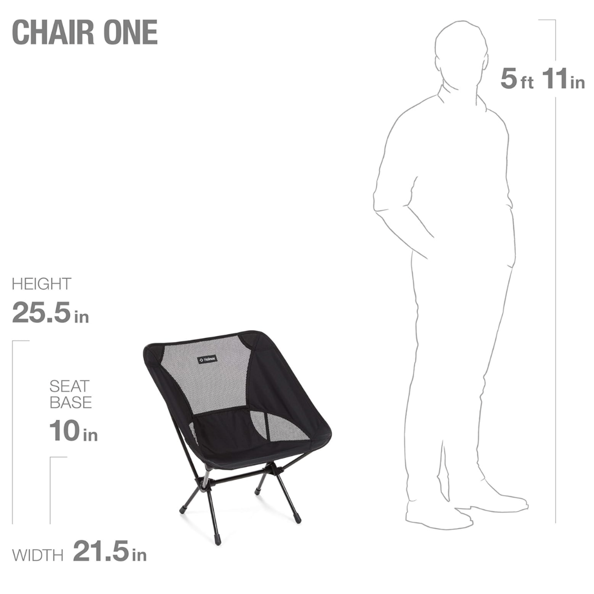 Helinox Chair One Lightweight Camping Chair with Ground Sheet