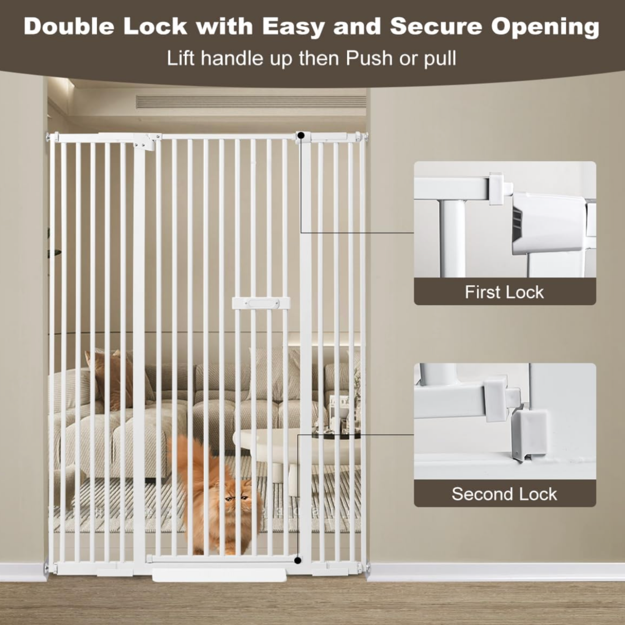 59" Extra Tall Cat Gate