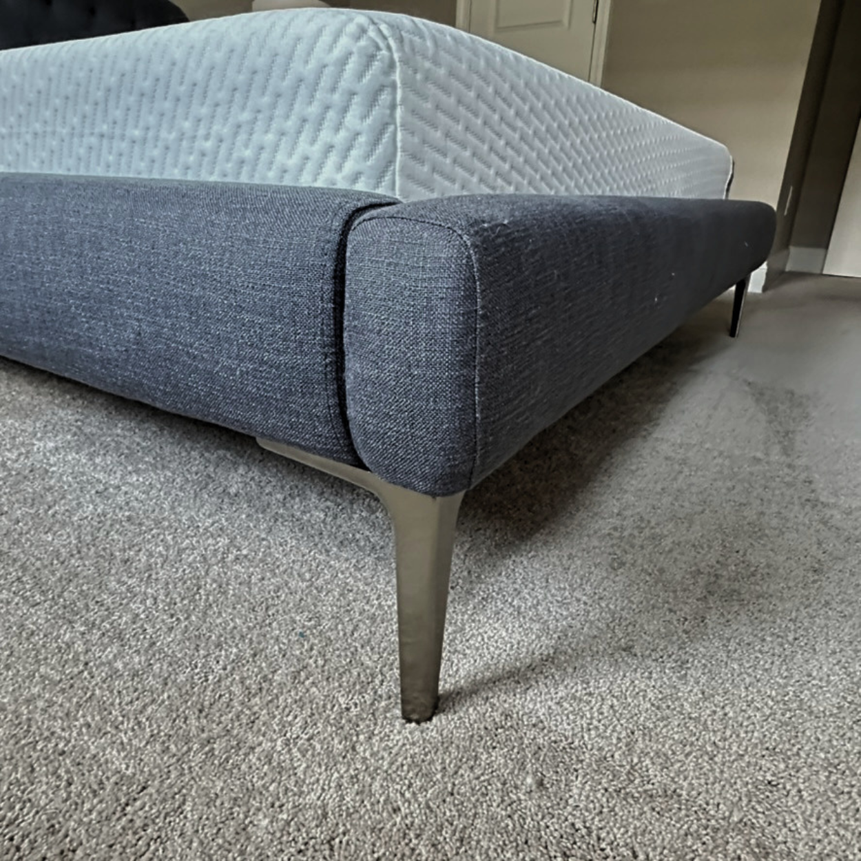 CB2 Seraphina Grey Queen Bed, Armitage Grey