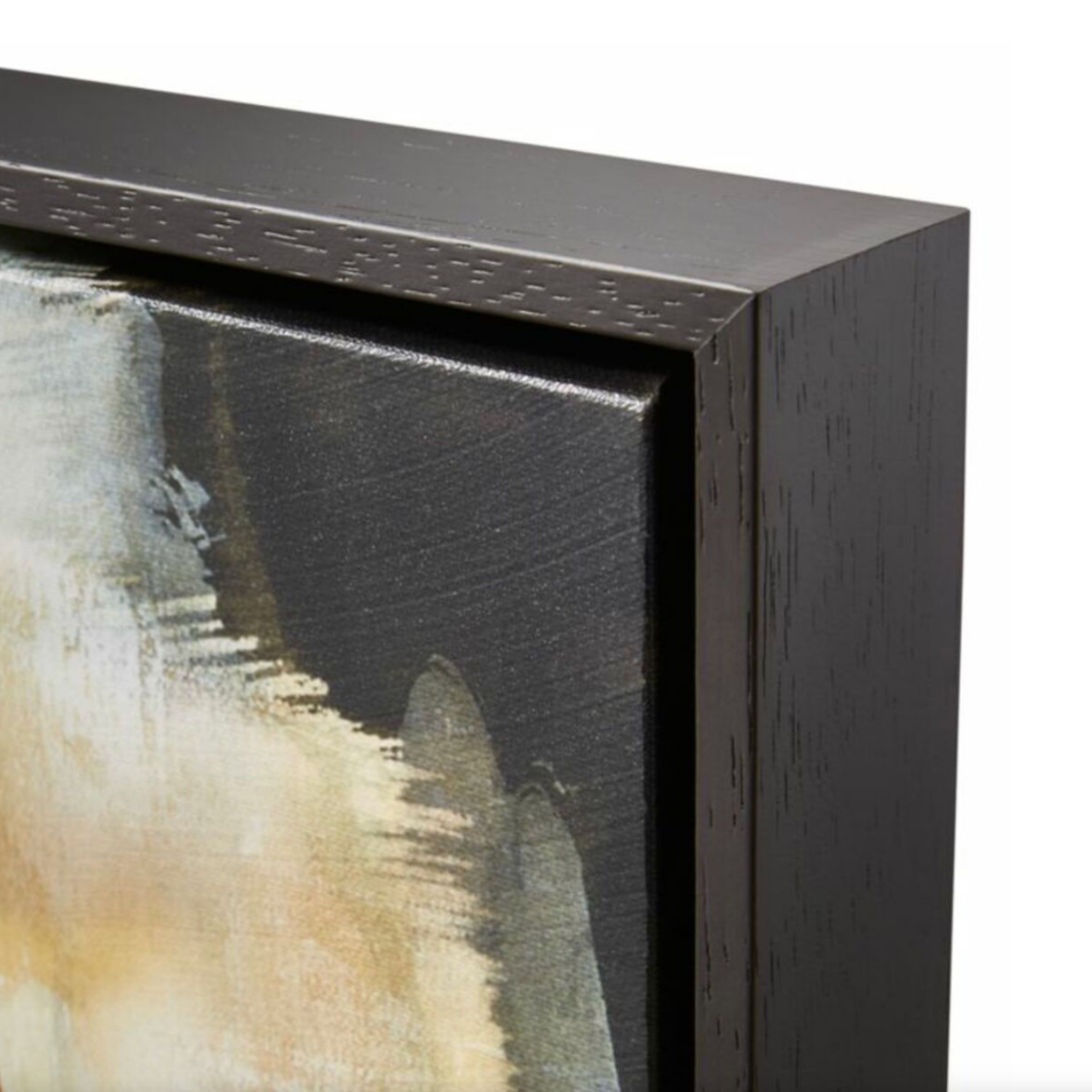 Crate & Barrel "Sand Storm" Framed Abstract Glicee by Beverly Fuller