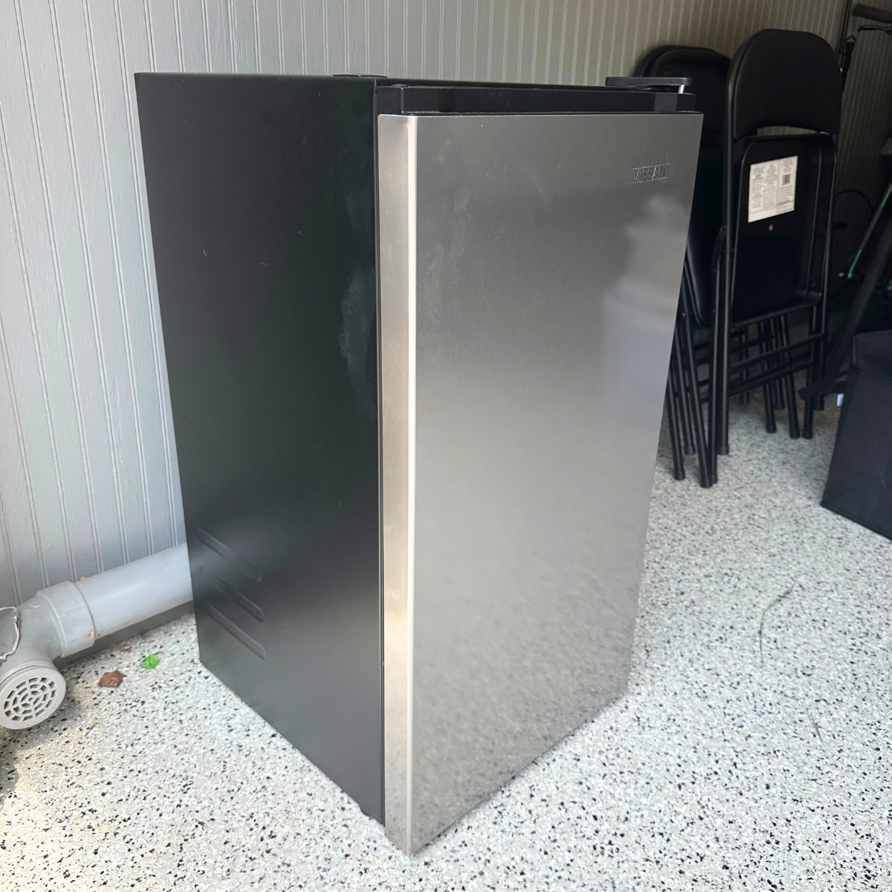 Vissani 3.2 cu. ft. Mini Refrigerator in Stainless Steel