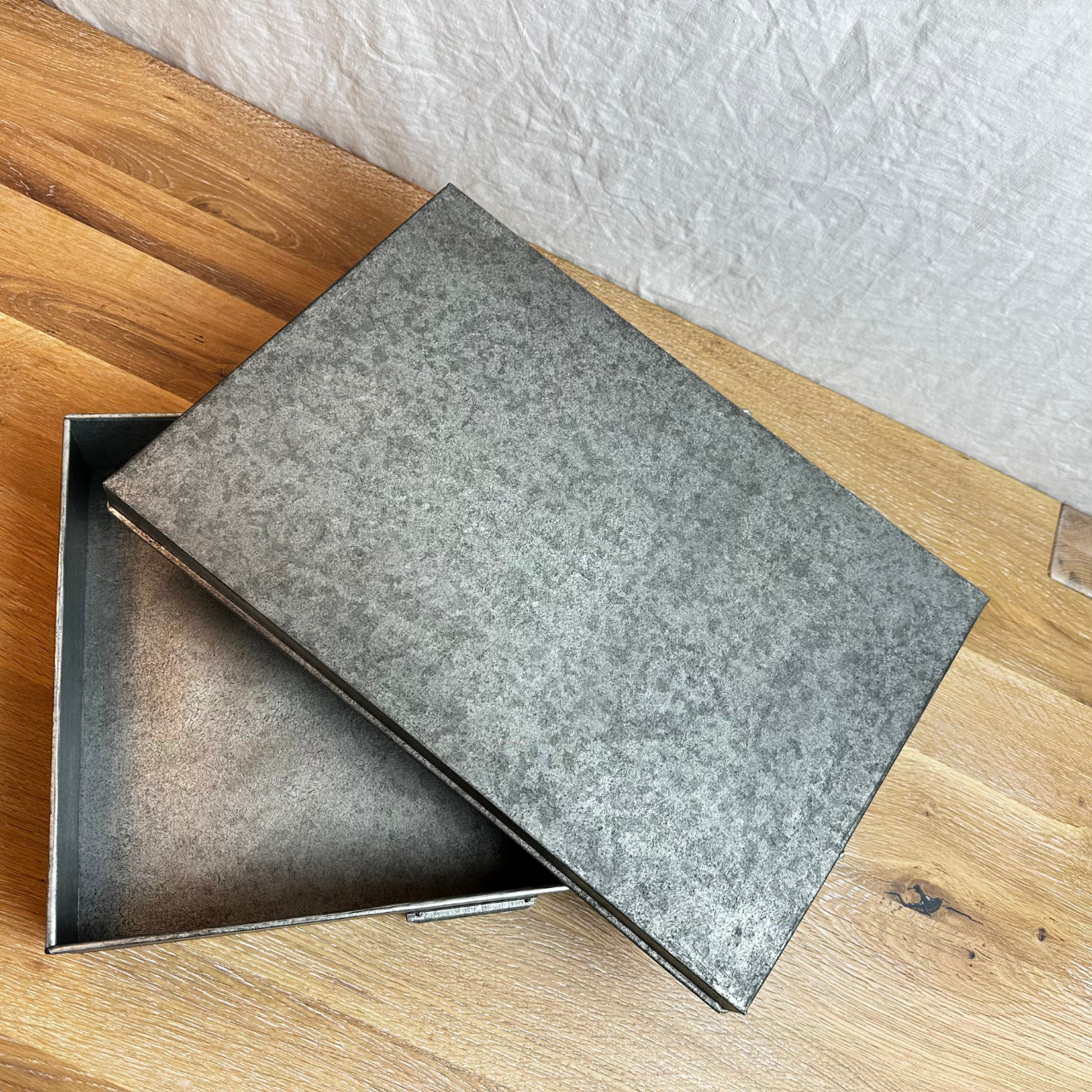 Restoration Hardware Industrial Metal Office Storage Document Box - Small