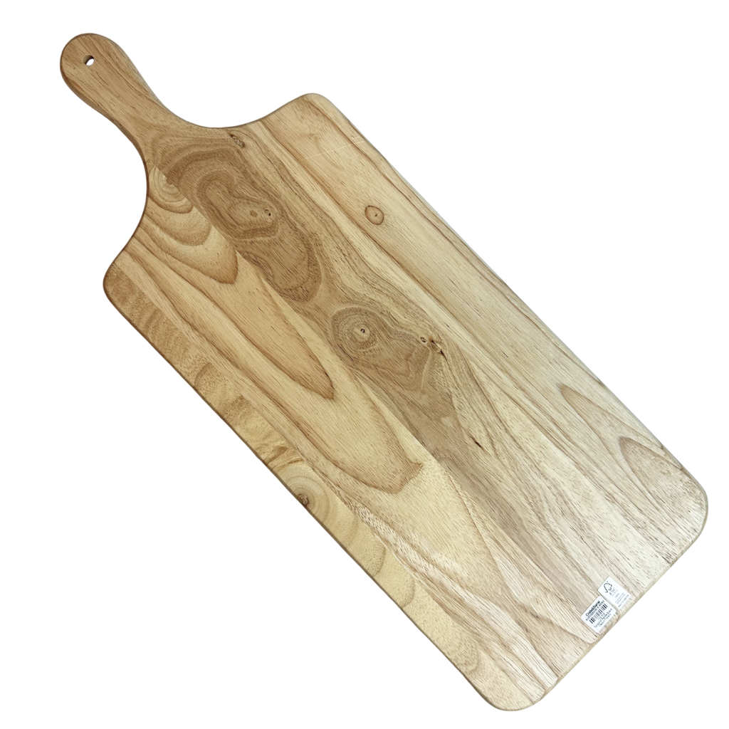 Crate & Barrel Tondo Natural Wood Paddle Serving Board