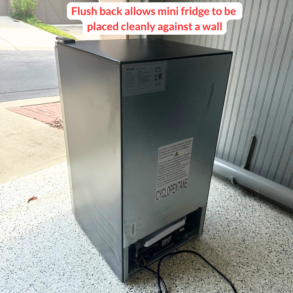 Vissani 3.2 cu. ft. Mini Refrigerator in Stainless Steel
