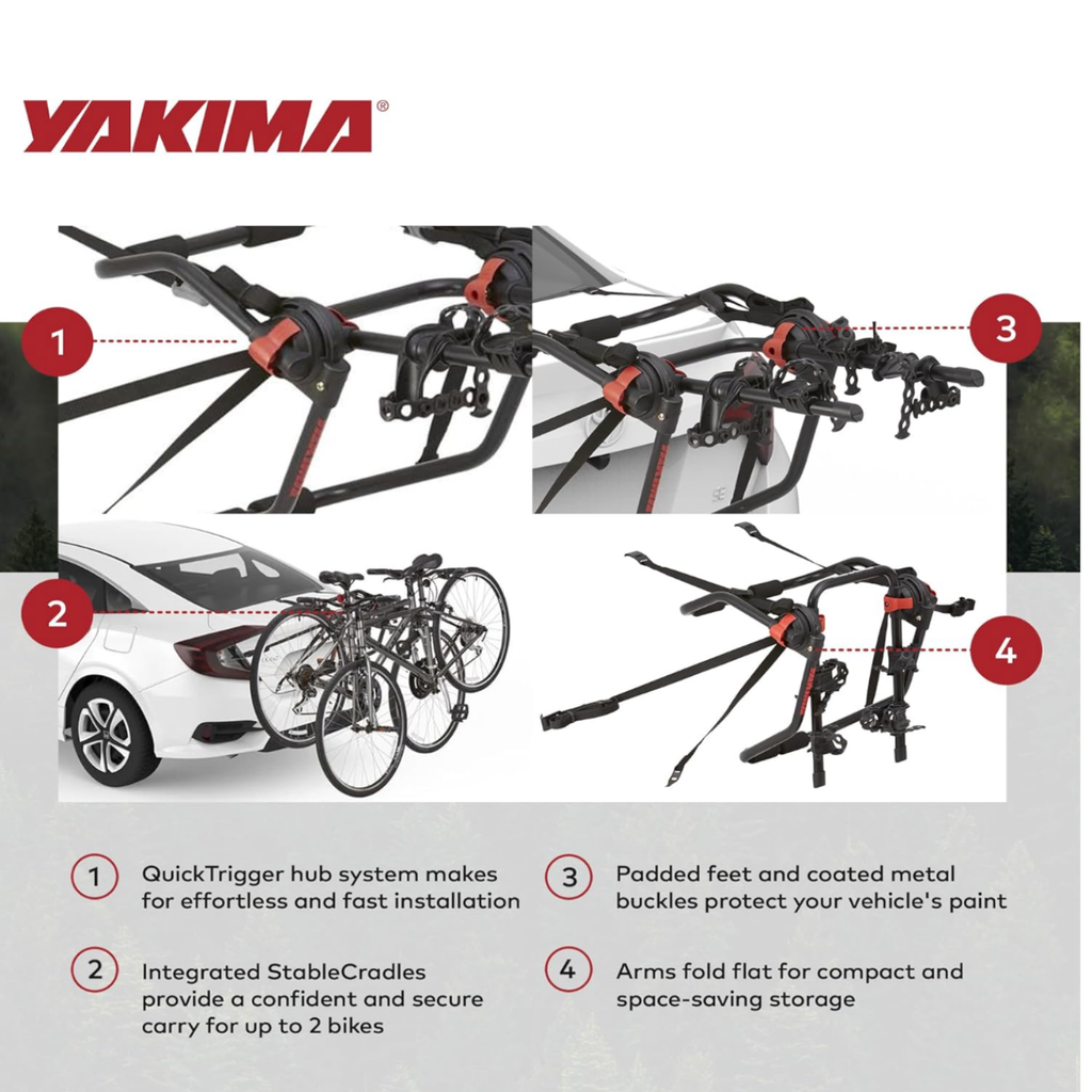 Yakima Hangout 2 Bike Rack + Yakima Tube Top Frame Adapter