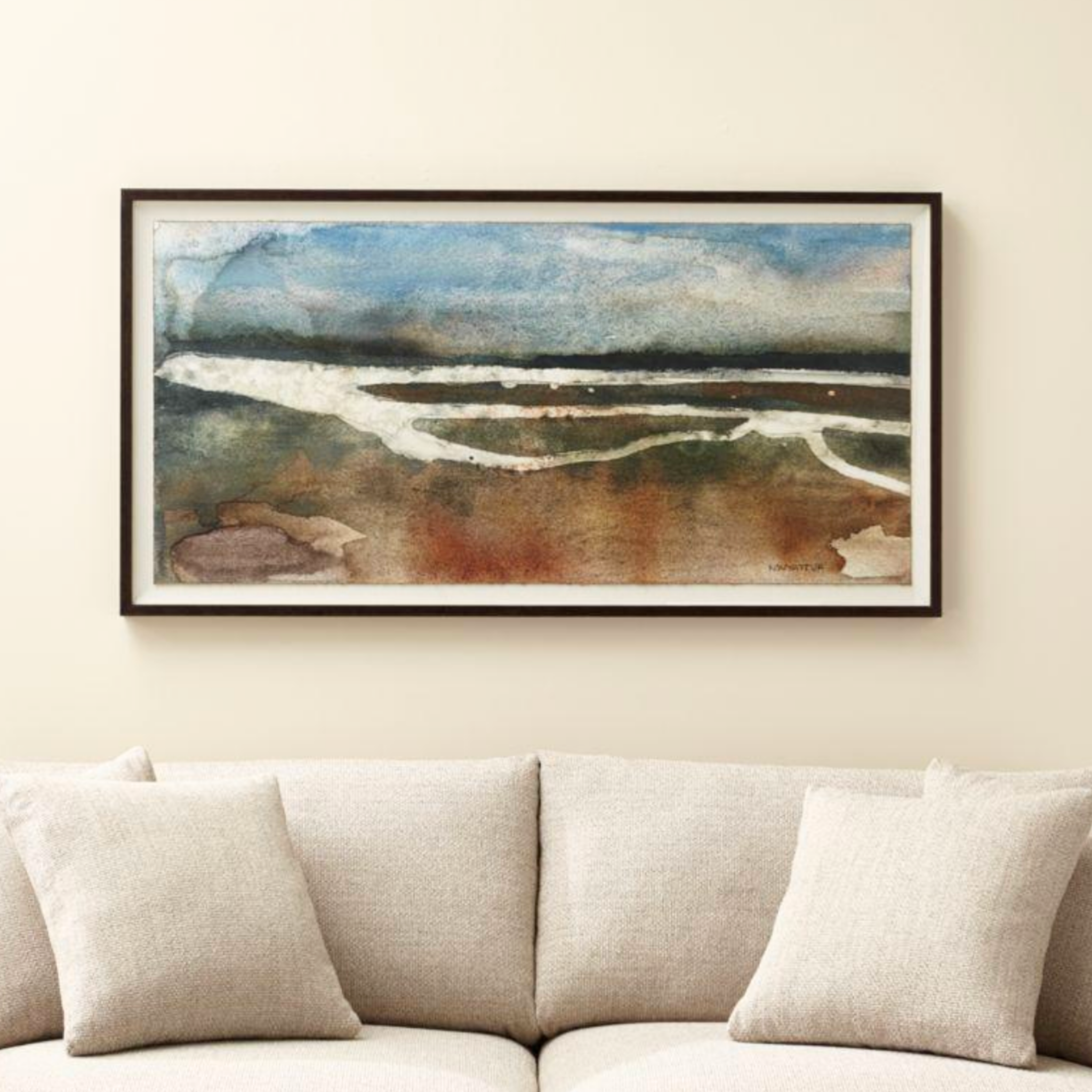 Crate & Barrel "Riverside Print" by artist Norman Wyatt Jr